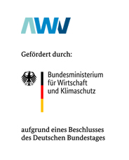 Die AWV wird gefördert durch das Bundesministerium für Wirtschaft und Klimaschutz aufgrund eines Beschlusses des Deutschen Bundestages
